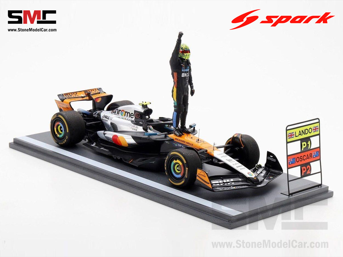 [Pre-Order] McLaren F1 MCL39 #4 Lando Norris British GP 2025 Winner 1:18 Spark Figurine Edition