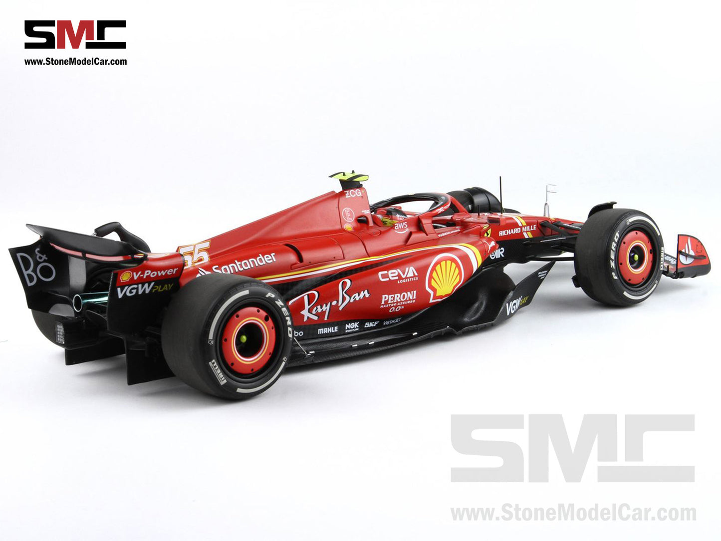 [Pre-Order] Ferrari F1 SF-24 #55 Carlos Sainz Australia GP Winner 2024 BBR 1:18 Polifoam Packaging