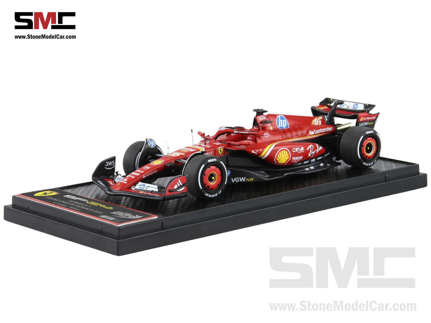 [Pre-Order] Ferrari F1 SF-24 #16 Charles Leclerc Winner Monaco GP 2024 BBR 1:43 BBRC303A
