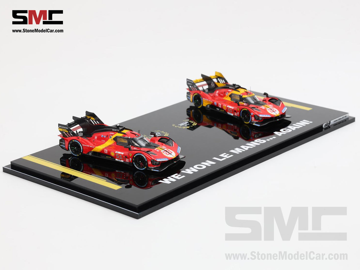 Ferrari 499P AF CORSE #51 2023 #50 2024 Winner 24H Le Mans BBR 1:43 2x Car Set BBRC304FM