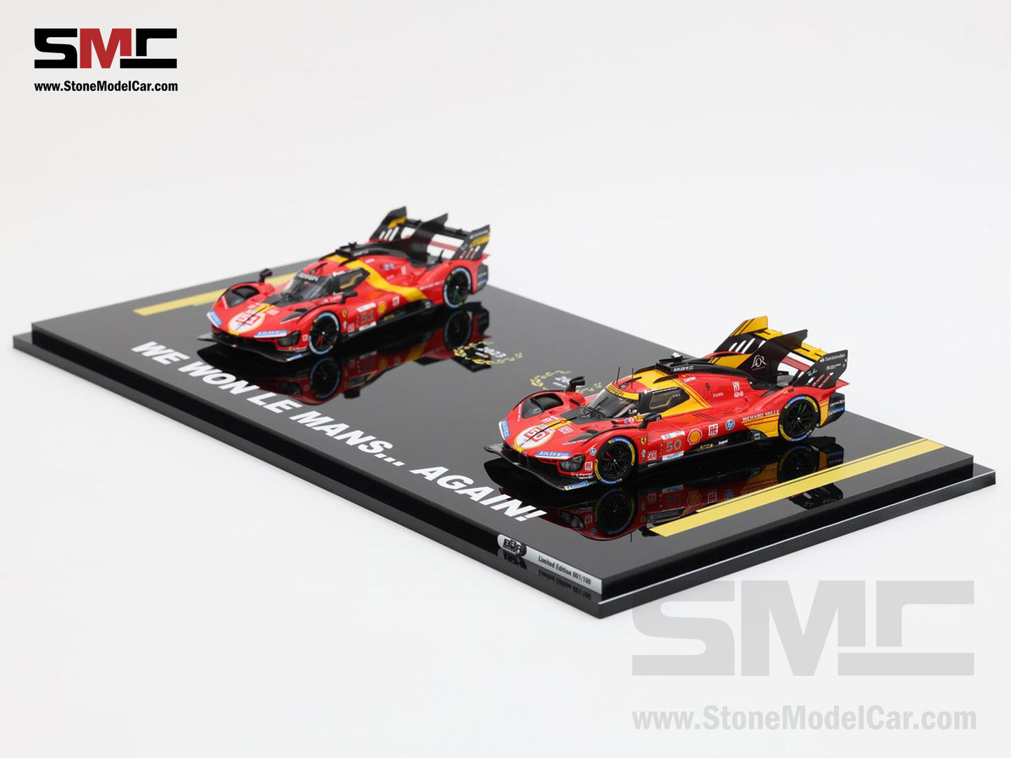 Ferrari 499P AF CORSE #51 2023 #50 2024 Winner 24H Le Mans BBR 1:43 2x Car Set BBRC304FM