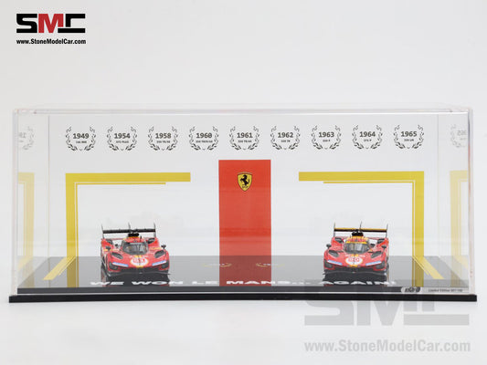 Ferrari 499P AF CORSE #51 2023 #50 2024 Winner 24H Le Mans BBR 1:43 2x Car Set BBRC304FM
