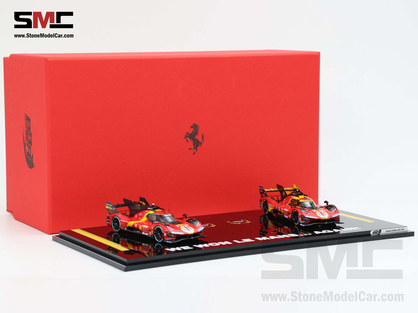 Ferrari 499P AF CORSE #51 2023 #50 2024 Winner 24H Le Mans BBR 1:43 2x Car Set BBRC304FM