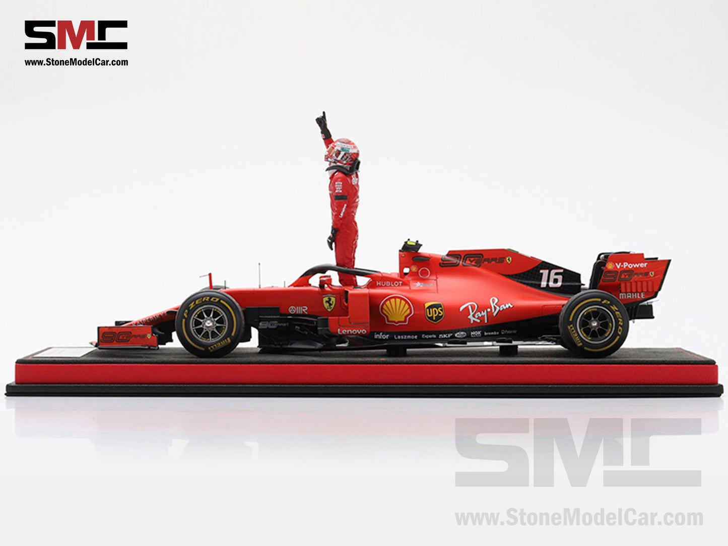 [Pre-Order] Ferrari F1 SF90 #16 Charles Leclerc Winner Belgium GP 2019 Looksmart 1:18 Special Edition