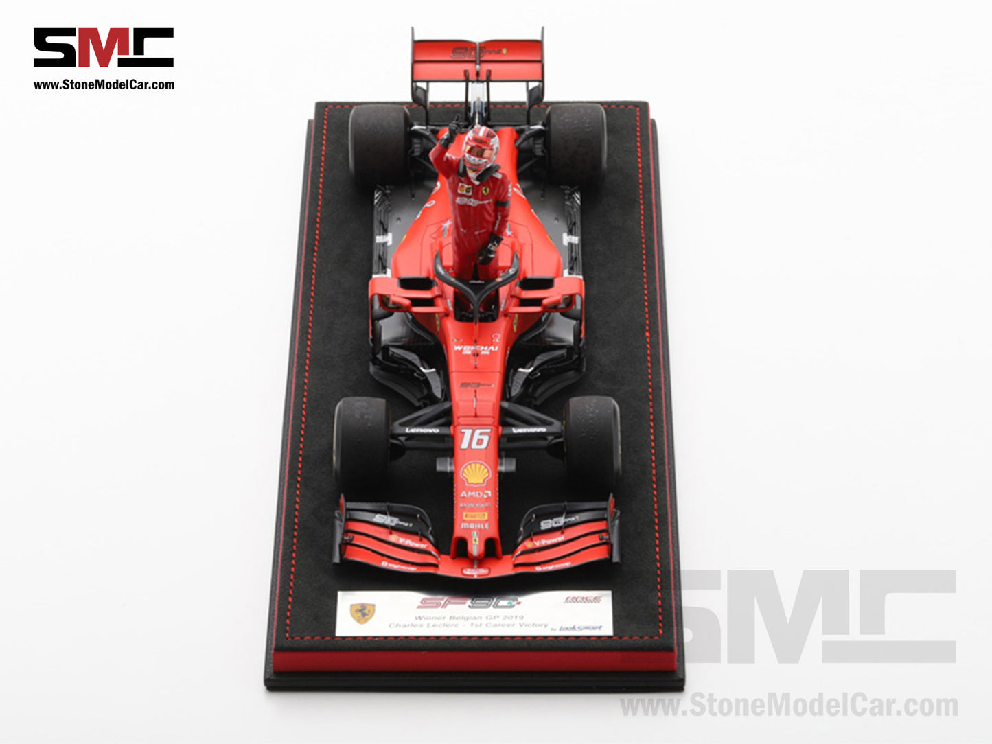 [Pre-Order] Ferrari F1 SF90 #16 Charles Leclerc Winner Belgium GP 2019 Looksmart 1:18 Special Edition