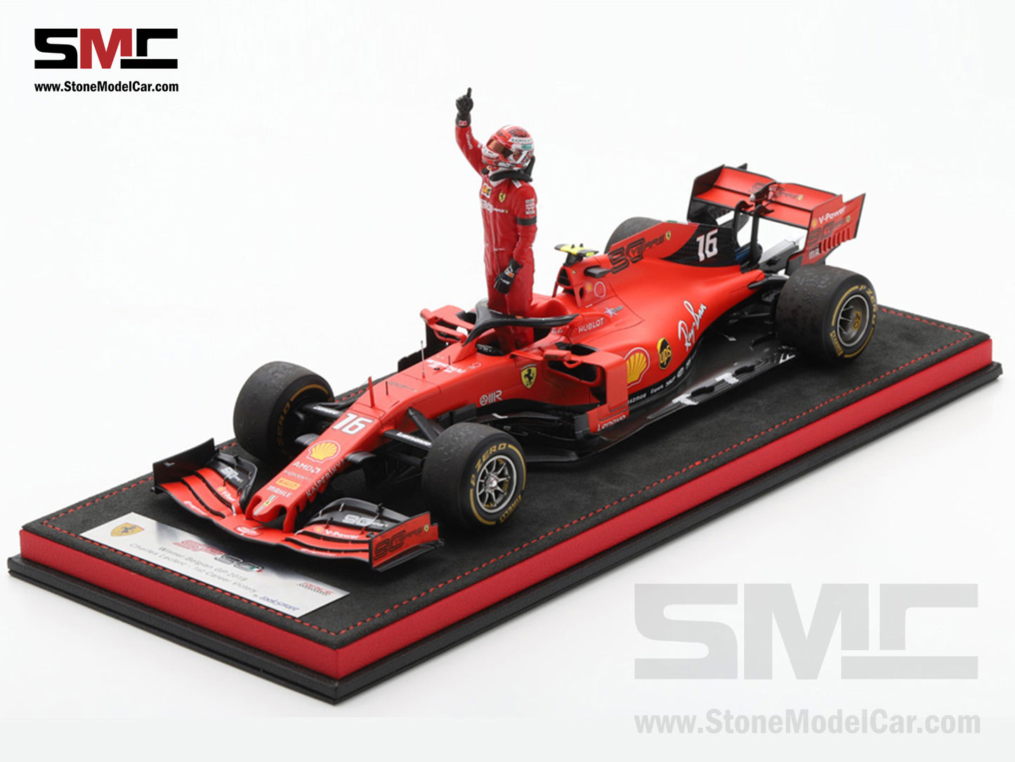 [Pre-Order] Ferrari F1 SF90 #16 Charles Leclerc Winner Belgium GP 2019 Looksmart 1:18 Special Edition