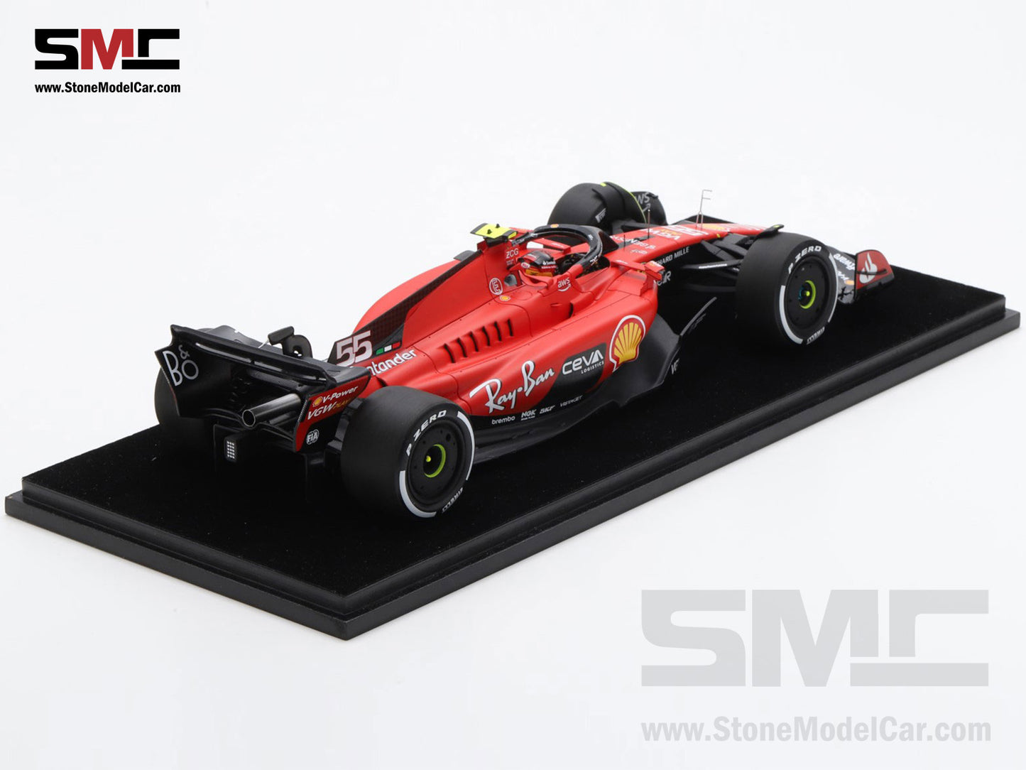 Ferrari F1 SF-23 #55 Carlos Sainz Singapore GP Winner 2023 LookSmart 1:18 LS18F1054