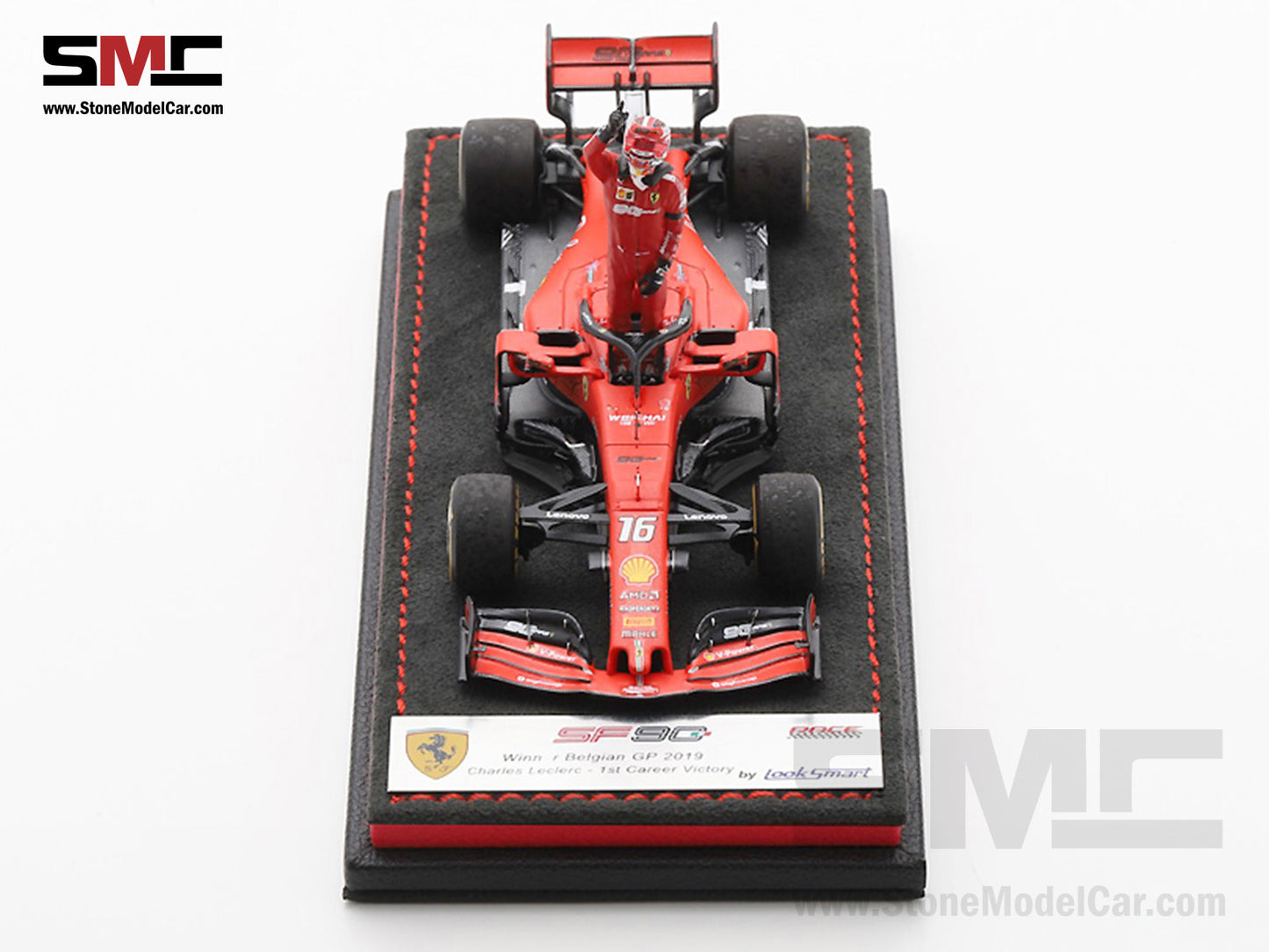 [Pre-Order] Ferrari F1 SF90 #16 Charles Leclerc Winner Belgium GP 2019 Looksmart 1:43 Special Edition