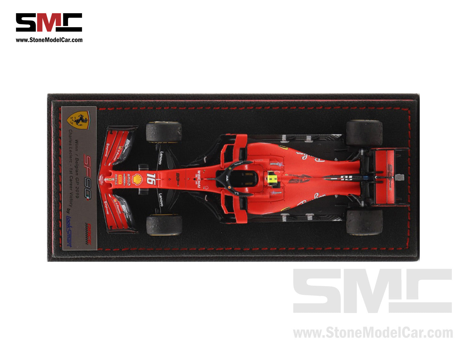 ミニカー Look Smart 1/43 Ferrari SF90 Leclerc Pre-Order] Ferrari F1 SF90 #16 Charles Leclerc Winner Italy Monza