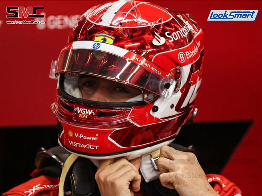 [Pre-Order] Ferrari F1 SF-24 #16 Charles Leclerc Singapore GP 2024 Looksmart 1:5 Helmet