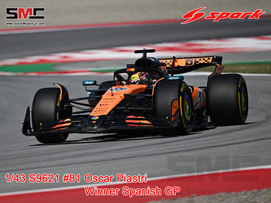 [Pre-Order] McLaren F1 MCL39 #81 Oscar Piastri Spanish GP 2025 Winner 1:43 Spark S9621