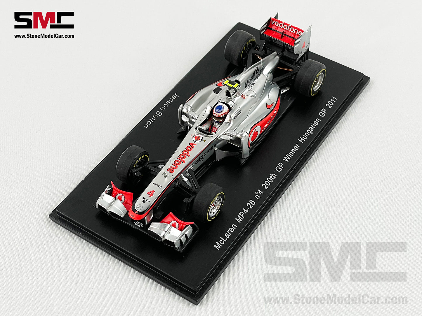Mclaren F1 MP4/26 #4 Jenson Button Hungary GP Winner 2011 200th GP 1:43 Spark