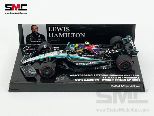 Mercedes F1 W15 #44 Lewis Hamilton British GP 2024 Winner 1:43 MINICHAMPS