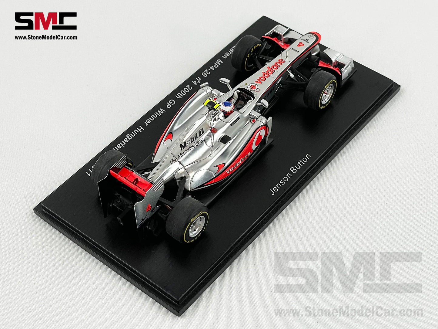 Mclaren F1 MP4/26 #4 Jenson Button Hungary GP Winner 2011 200th GP 1:43 Spark