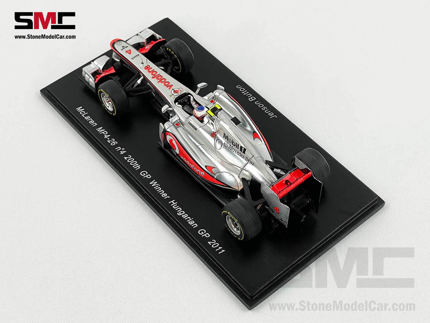 Mclaren F1 MP4/26 #4 Jenson Button Hungary GP Winner 2011 200th GP 1:43 Spark