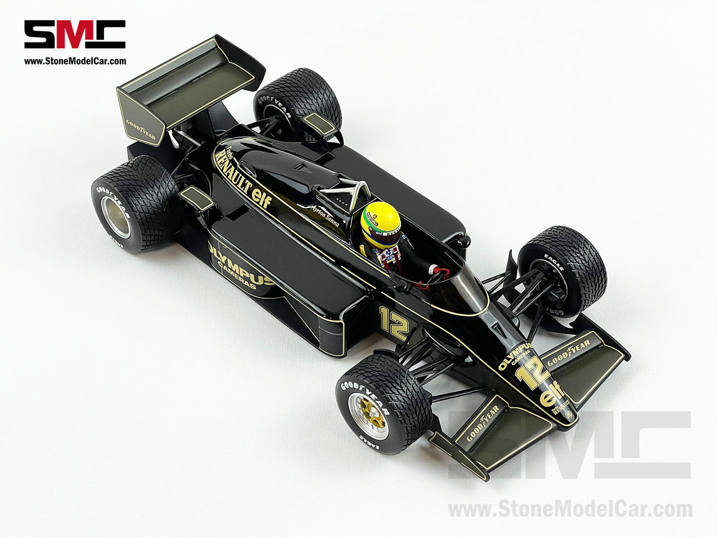 Lotus F1 97T #12 Ayrton Senna Portugal GP 1985 1st Career Win 1:18 MINICHAMPS