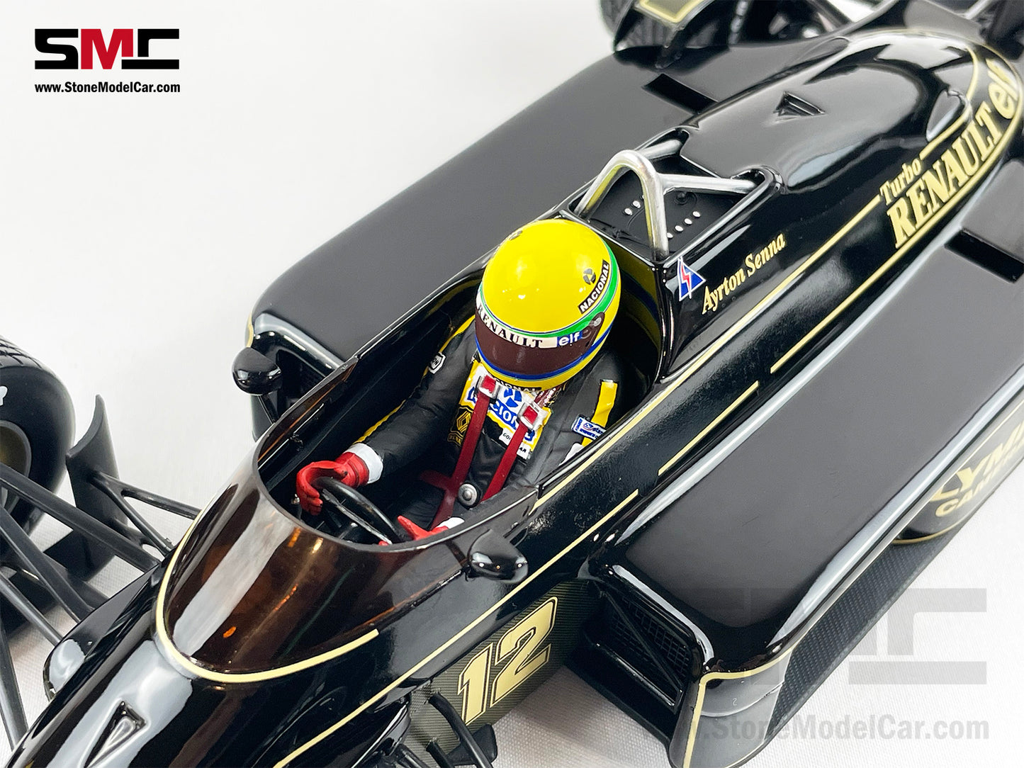Lotus F1 97T #12 Ayrton Senna Portugal GP 1985 1st Career Win 1:18 MINICHAMPS