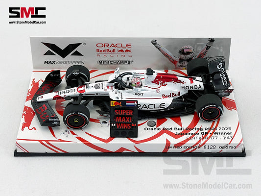 Red Bull F1 RB21 #1 Max Verstappen Japanese GP Winner 2025 1:43 MINICHAMPS MV Edition