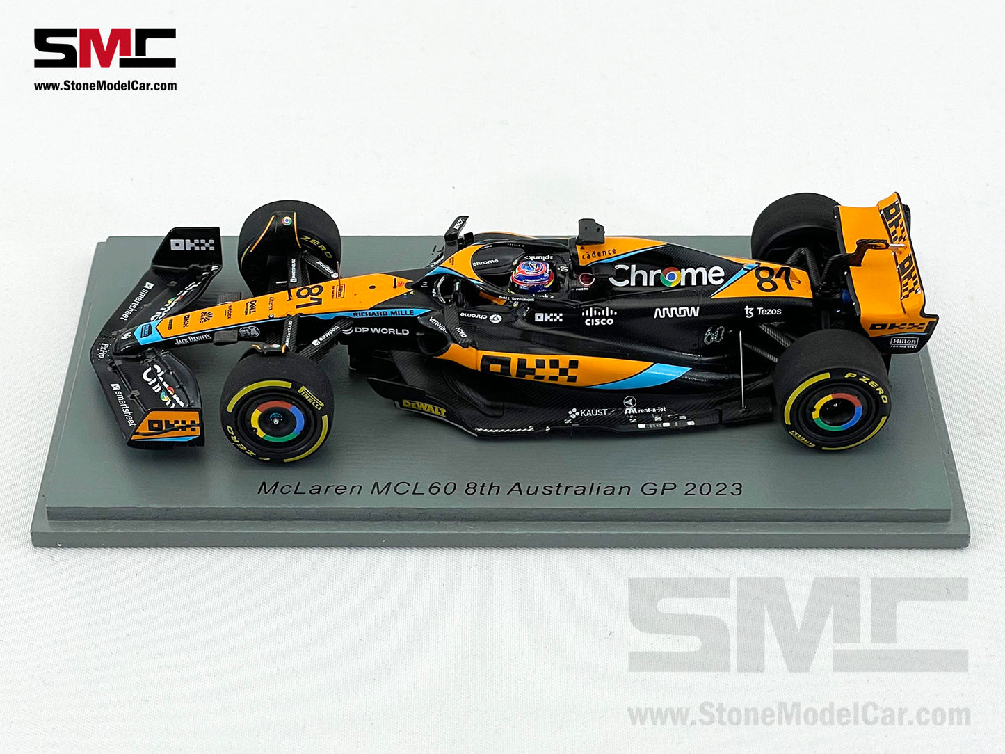McLaren F1 MCL60 #81 Oscar Piastri 1st Career Point 8th Australian GP 2023 Spark 1:43 S8574