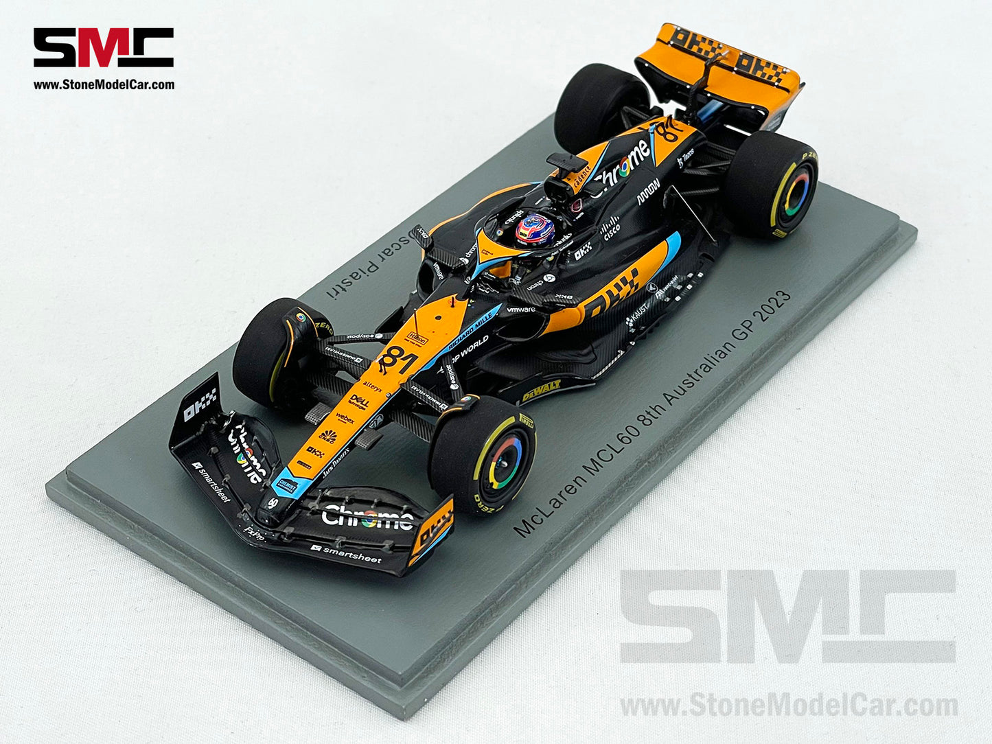 McLaren F1 MCL60 #81 Oscar Piastri 1st Career Point 8th Australian GP 2023 Spark 1:43 S8574