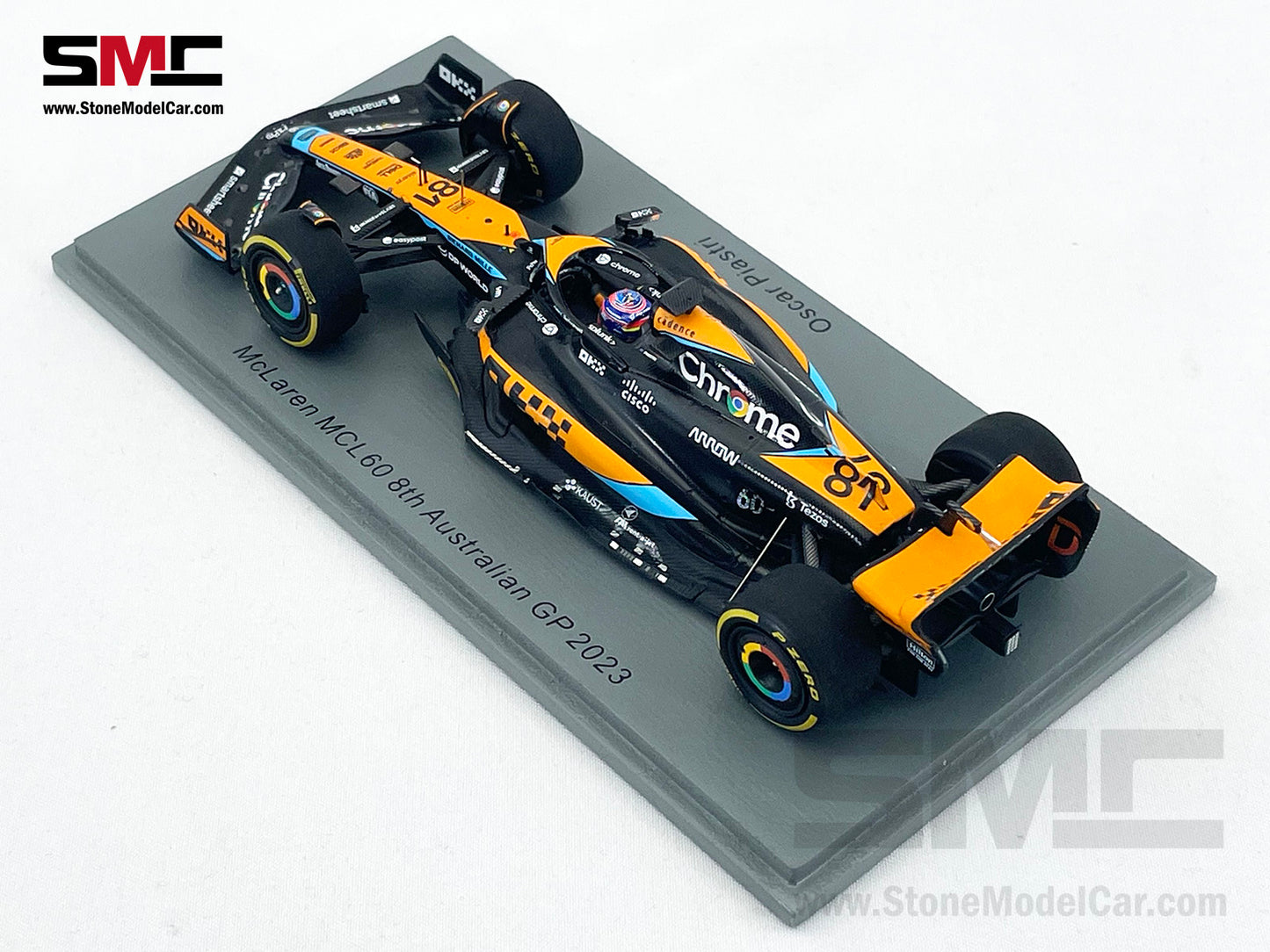McLaren F1 MCL60 #81 Oscar Piastri 1st Career Point 8th Australian GP 2023 Spark 1:43 S8574