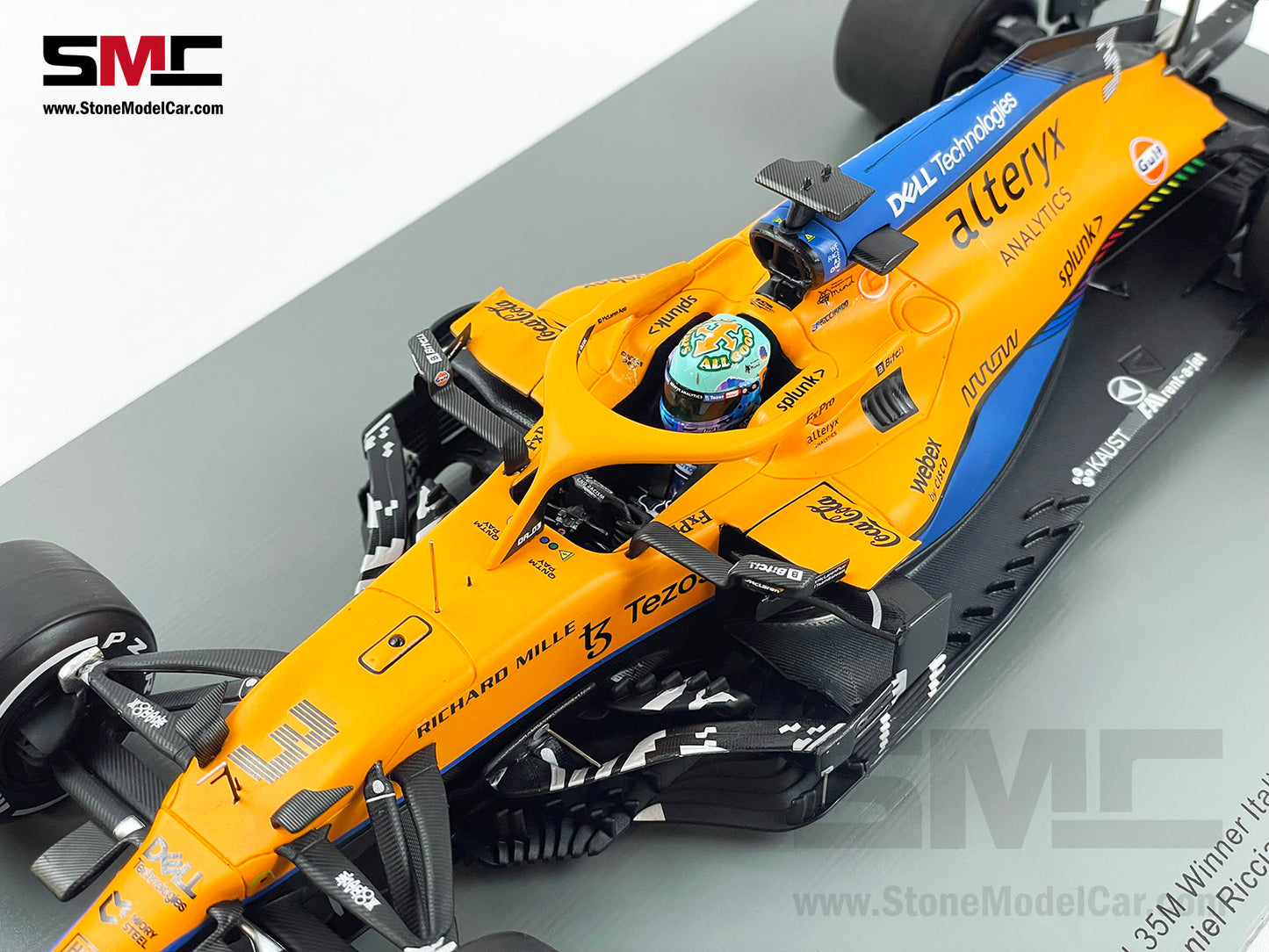 2021 Spark 1:18 Mclaren F1 MCL35M #3 Daniel Ricciardo Italy Monza Winner 18S602