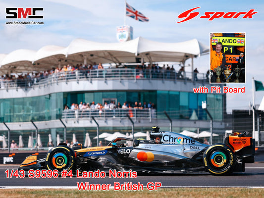[Pre-Order] McLaren F1 MCL39 #4 Lando Norris British GP 2025 Winner 1:43 Spark S9596