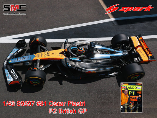 [Pre-Order] McLaren F1 MCL39 #81 Oscar Piastri British GP 2025 P2 1:43 Spark S9597