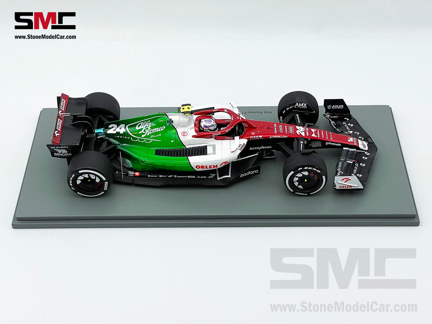 Alfa Romeo Sauber F1 C42 #24 Zhou Guanyu Azerbaijan GP 2022 1:18 Spark 18S767