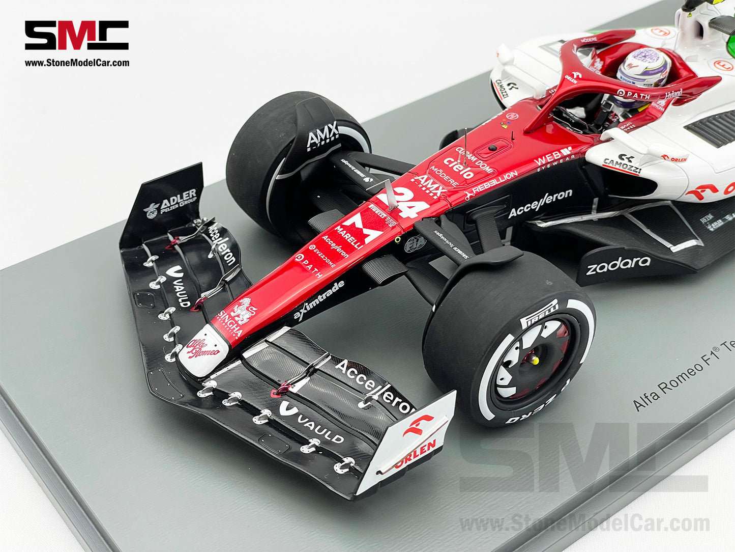 Alfa Romeo Sauber F1 C42 #24 Zhou Guanyu Azerbaijan GP 2022 1:18 Spark 18S767