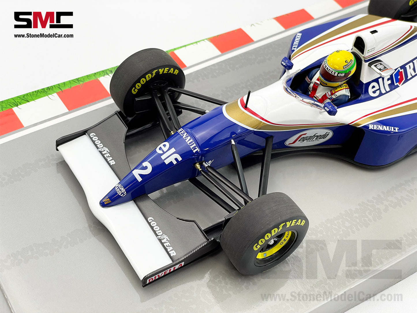 Williams Renault F1 FW16 #2 Ayrton Senna San Marino GP 1994 1:18 MINICHAMPS + Decal
