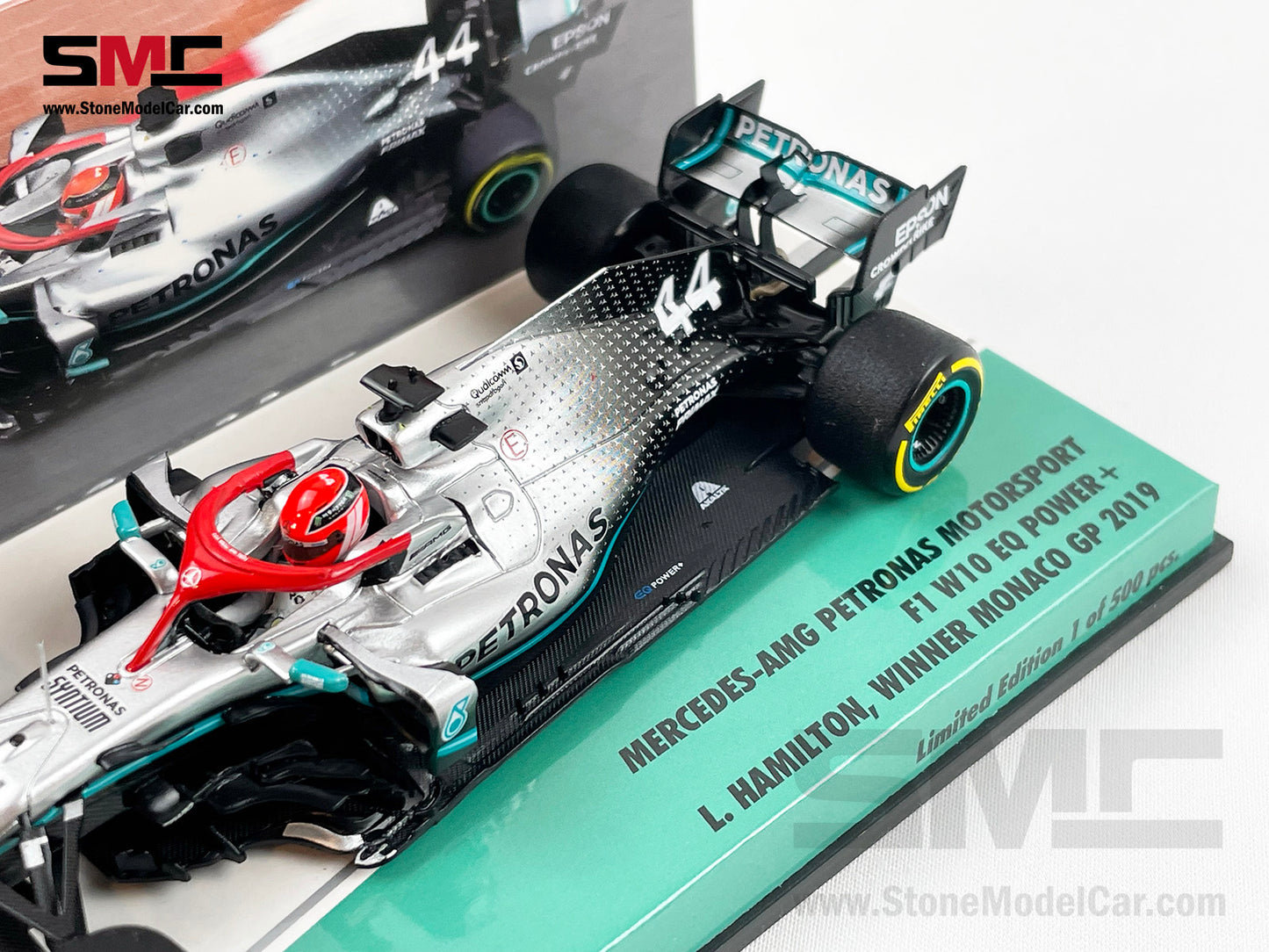 1:43 MINICHAMPS MERCEDES AMG Petronas F1 W10 Eq Bottas 2019 Dealer 1:43 MINICHAMPS MERCEDES AMG Petronas F1 W10 Eq Bottas 2019 Dealer