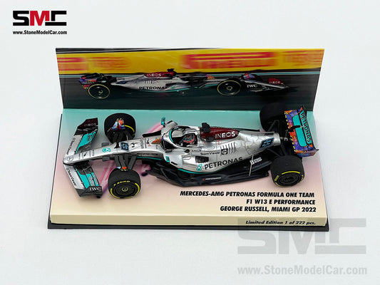 2022 Mercedes F1 W13 #63 George Russell USA Miami GP Special Livery 1:43 MINICHAMPS