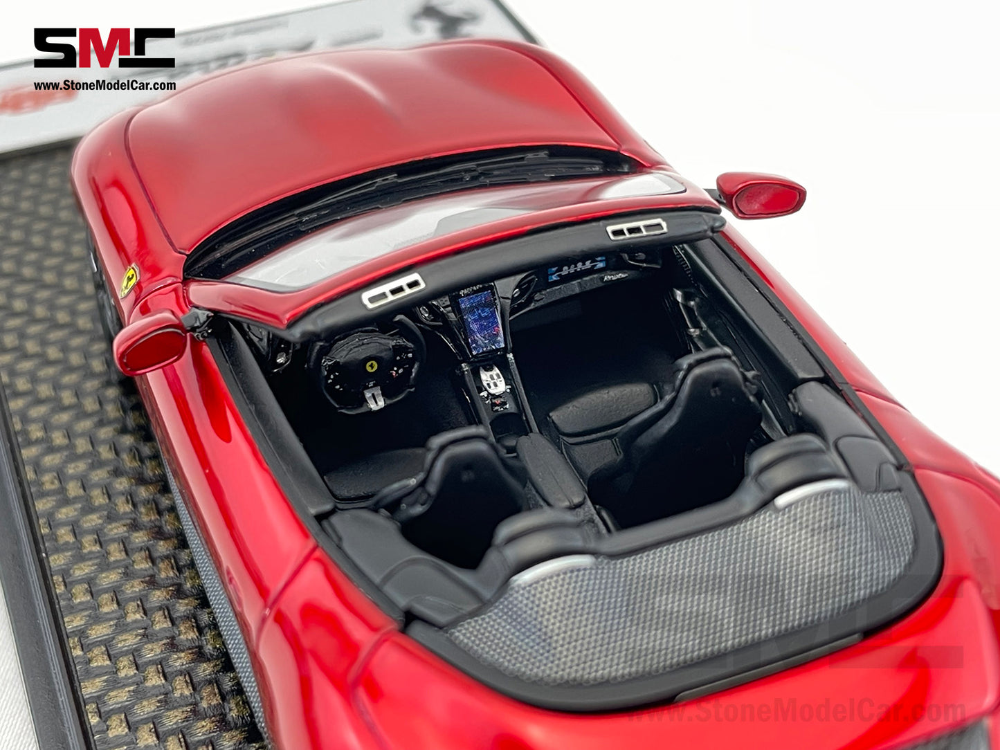 Ferrari Roma Spider Open Roof - Rosso Enzo Red Metallic BBR 1:43 BBRC282SU33