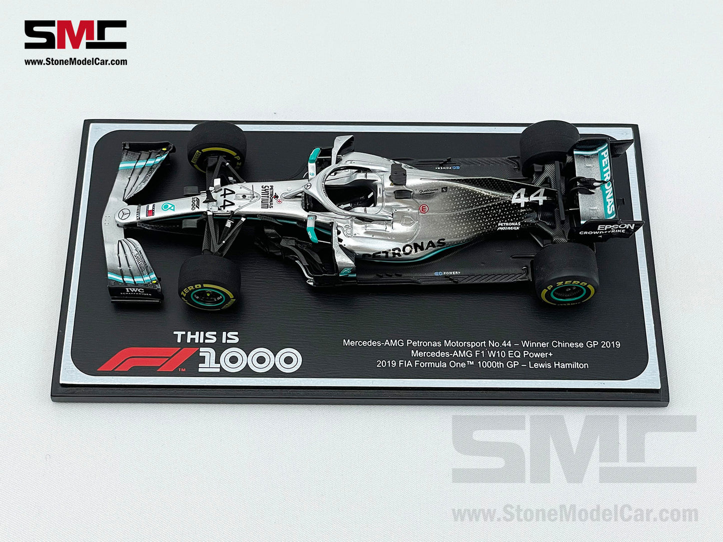 Mercedes F1 W10 #44 Lewis Hamilton Chinese GP 2019 6x World Champion 1:43 Spark Figure
