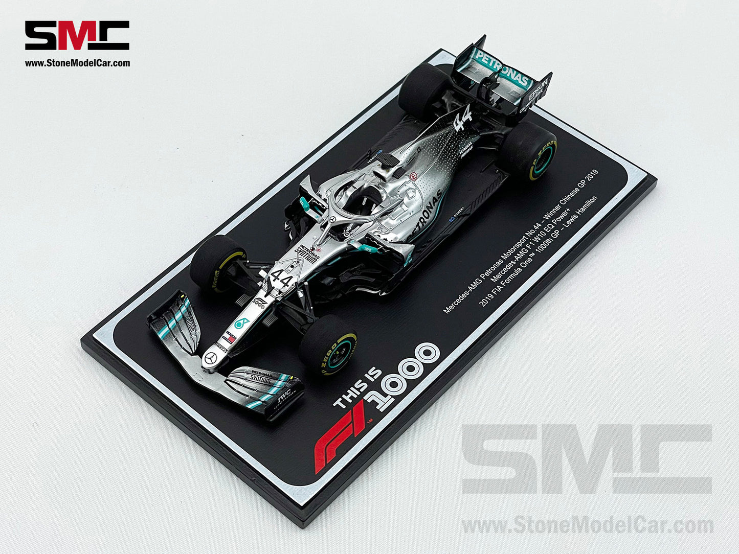 Mercedes F1 W10 #44 Lewis Hamilton Chinese GP 2019 6x World Champion 1:43 Spark Figure