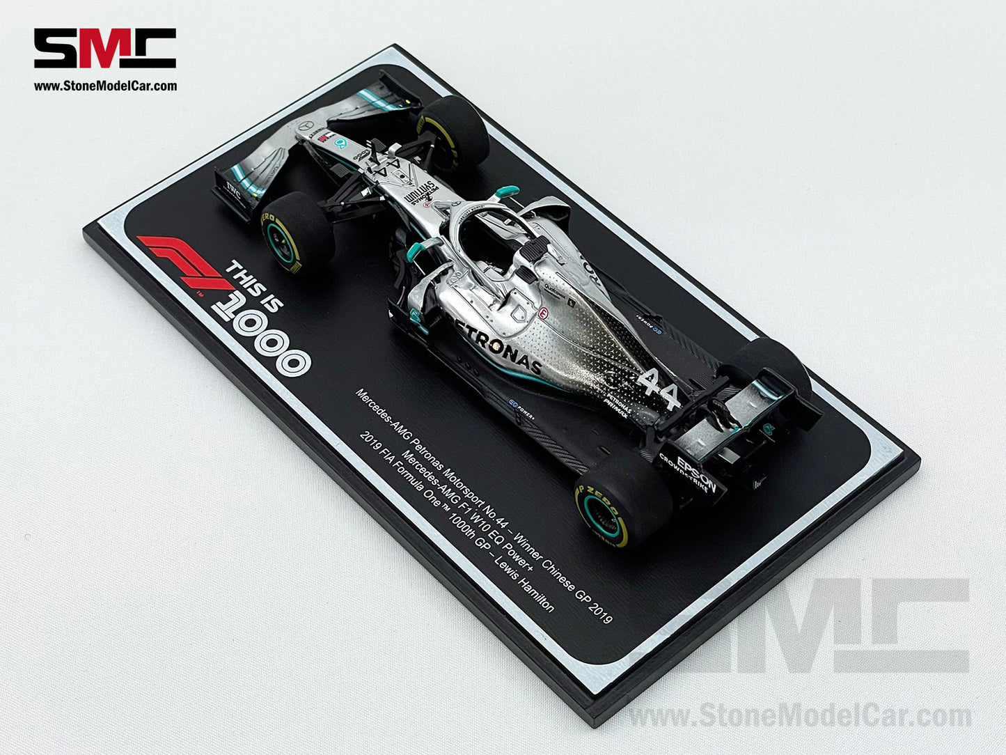 Mercedes F1 W10 #44 Lewis Hamilton Chinese GP 2019 6x World Champion 1:43 Spark Figure