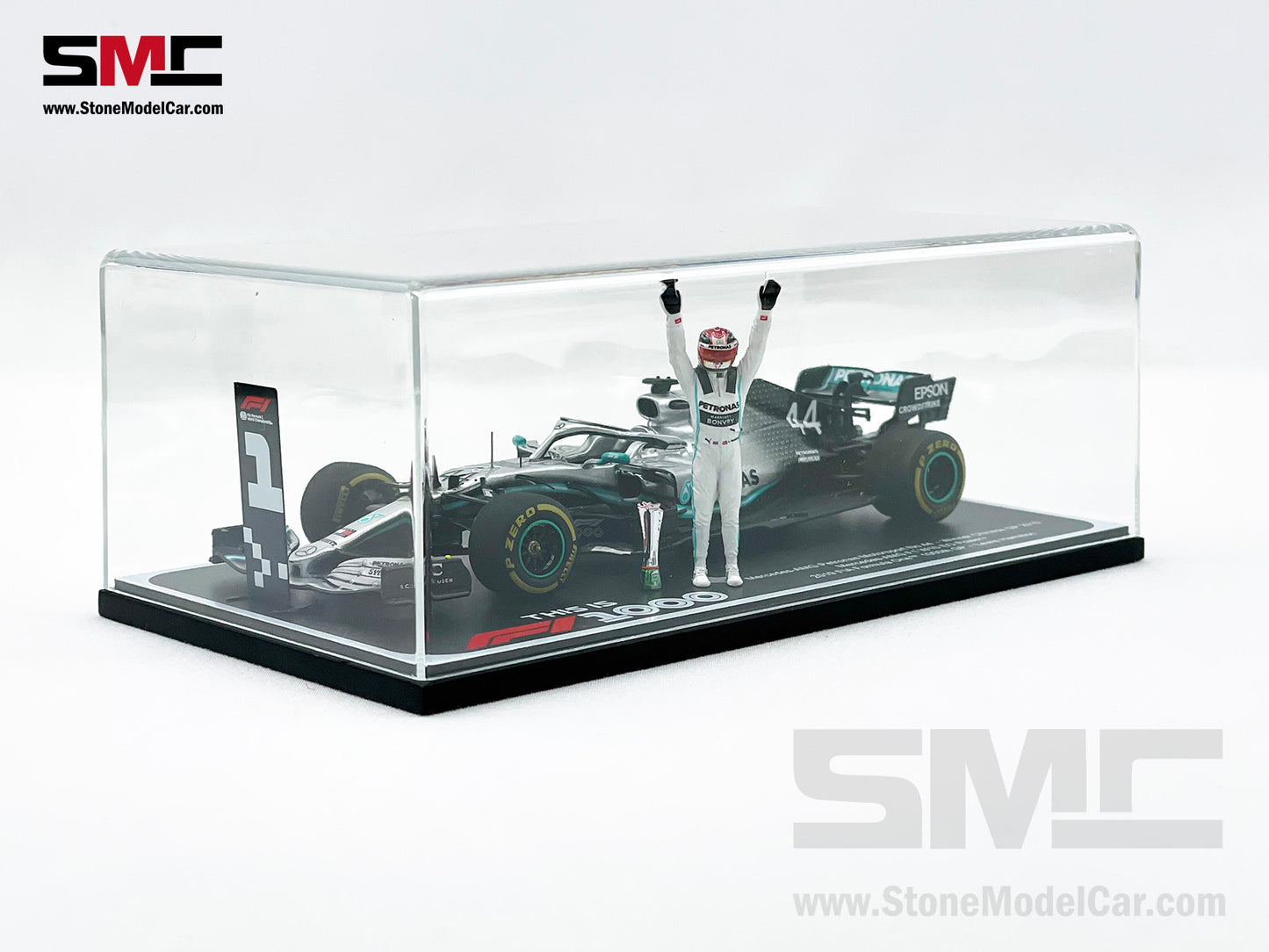 Mercedes F1 W10 #44 Lewis Hamilton Chinese GP 2019 6x World Champion 1:43 Spark Figure