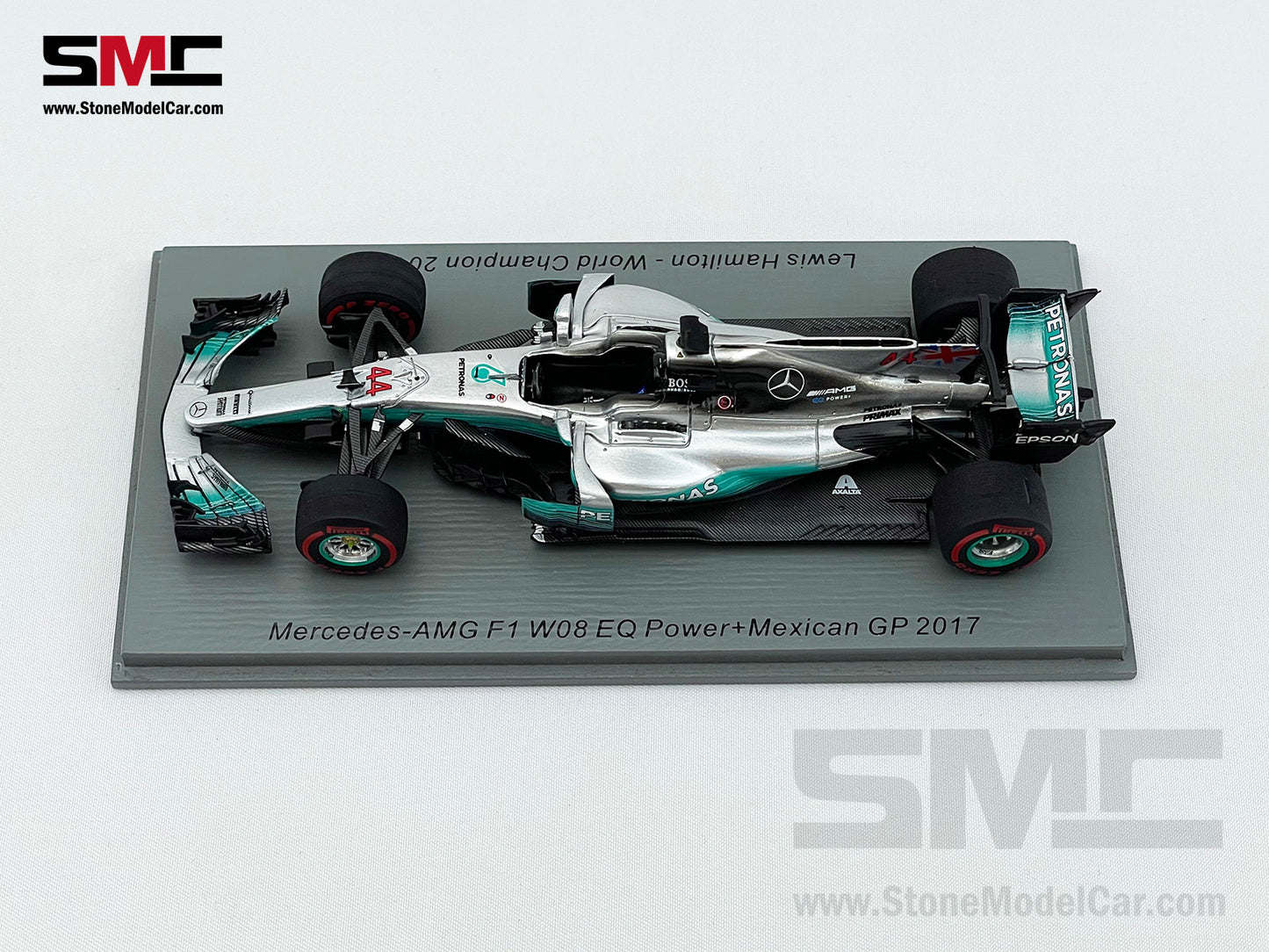 Mercedes F1 W08 #44 Lewis Hamilton Mexico GP 2017 4x World Champion 1:43 Spark with Figure