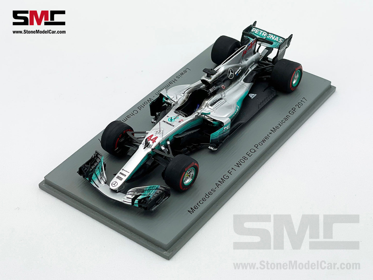 Mercedes F1 W08 #44 Lewis Hamilton Mexico GP 2017 4x World Champion 1:43 Spark with Figure