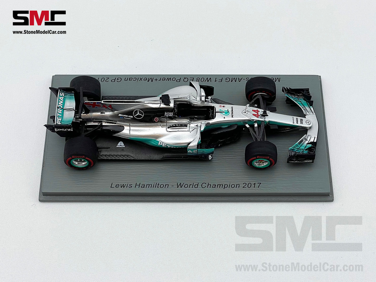 Mercedes F1 W08 #44 Lewis Hamilton Mexico GP 2017 4x World Champion 1:43 Spark with Figure
