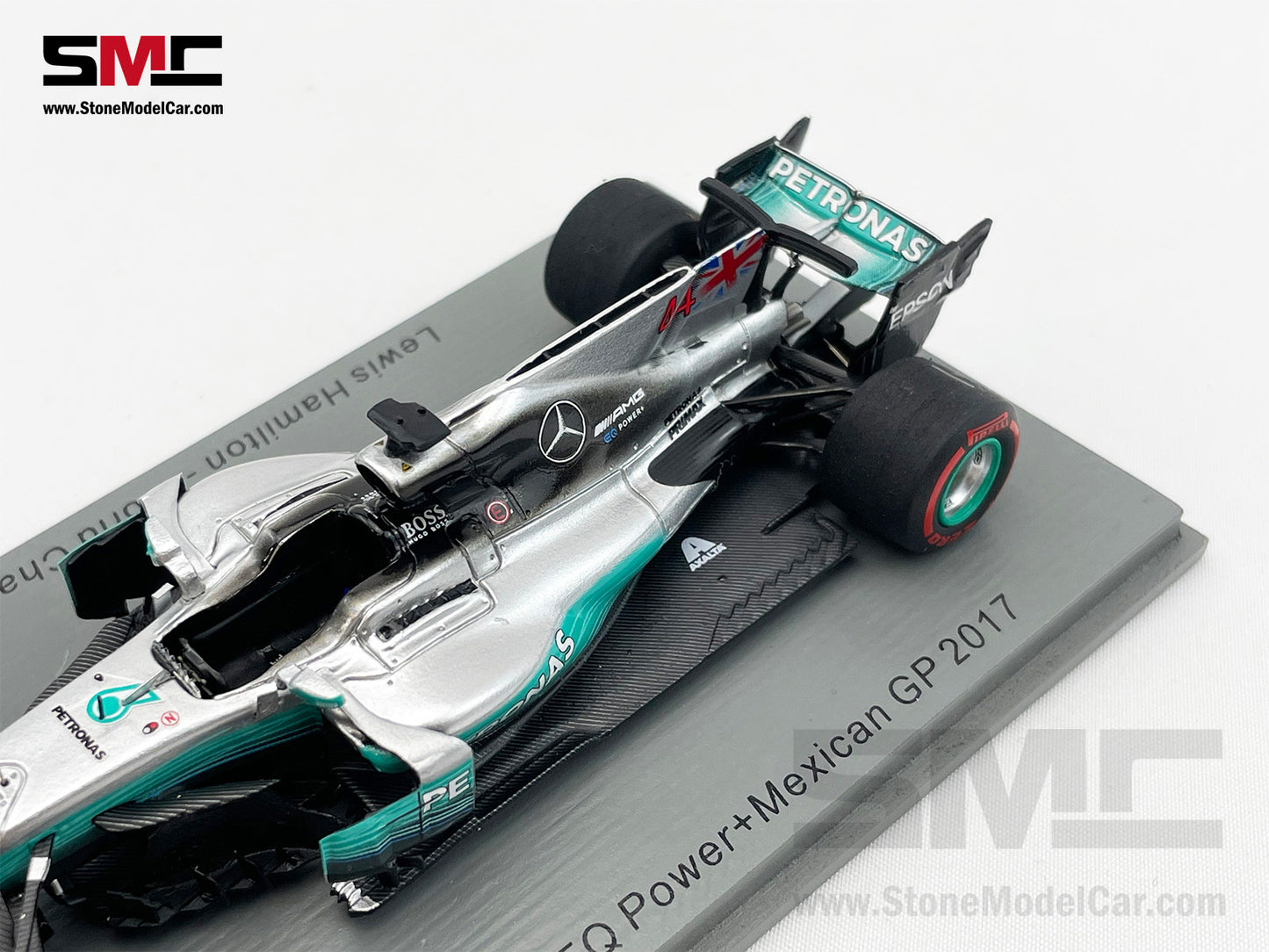 Mercedes F1 W08 #44 Lewis Hamilton Mexico GP 2017 4x World Champion 1:43 Spark with Figure
