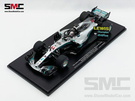 2018 5x World Champion Mercedes F1 W09 #44 Lewis Hamilton Mexico GP 1:18 Spark