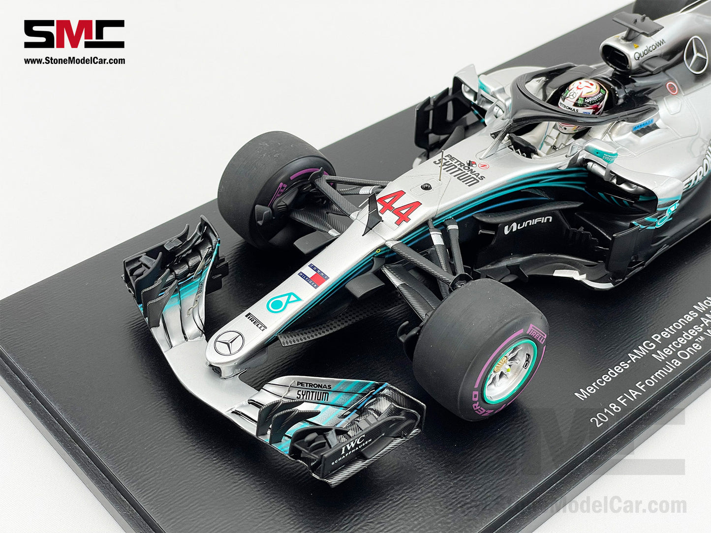 2018 5x World Champion Mercedes F1 W09 #44 Lewis Hamilton Mexico GP 1:18 Spark