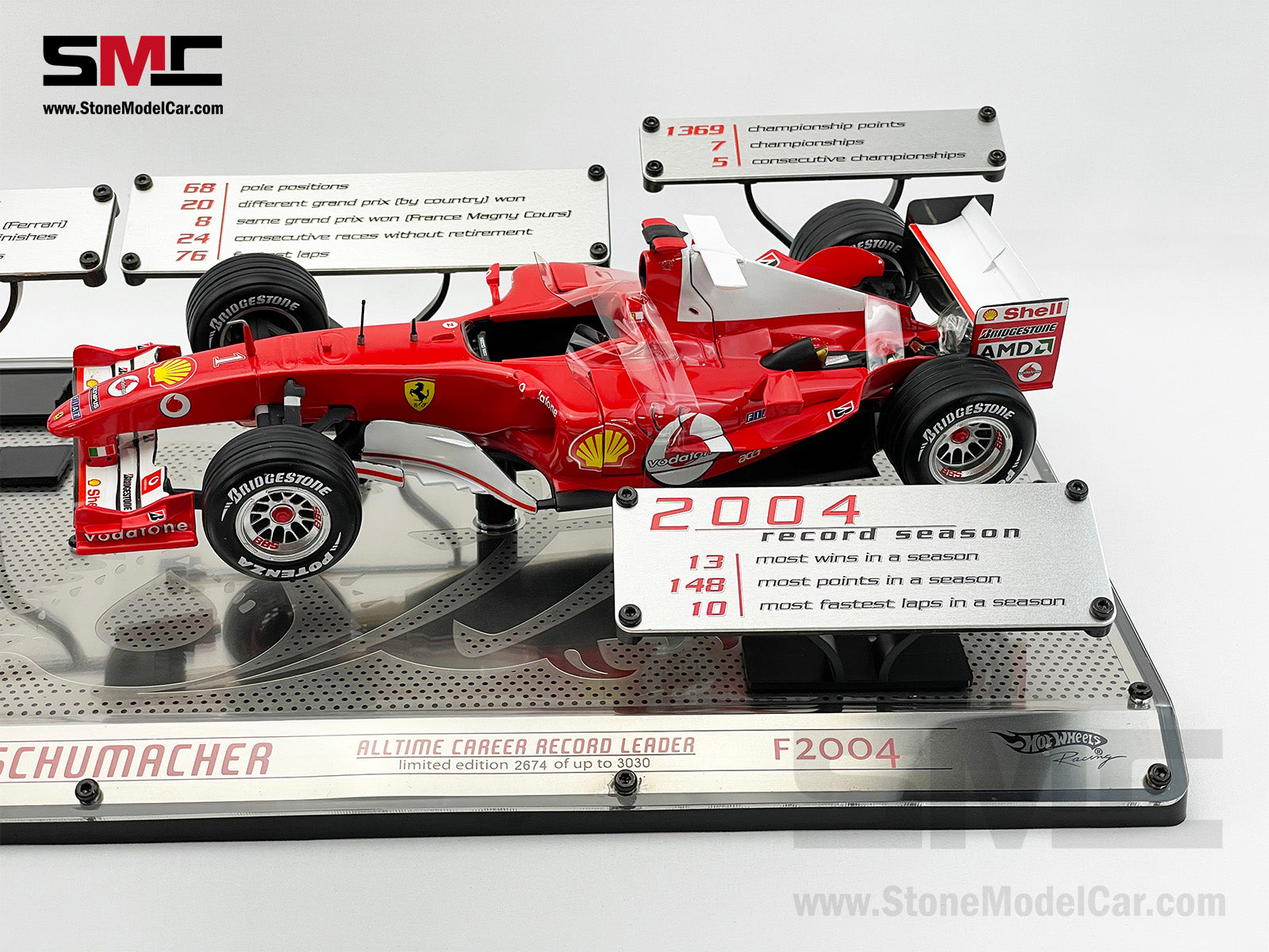 Ferrari F1 F2004 #1 Michael Schumacher ALL TIME CAREER
