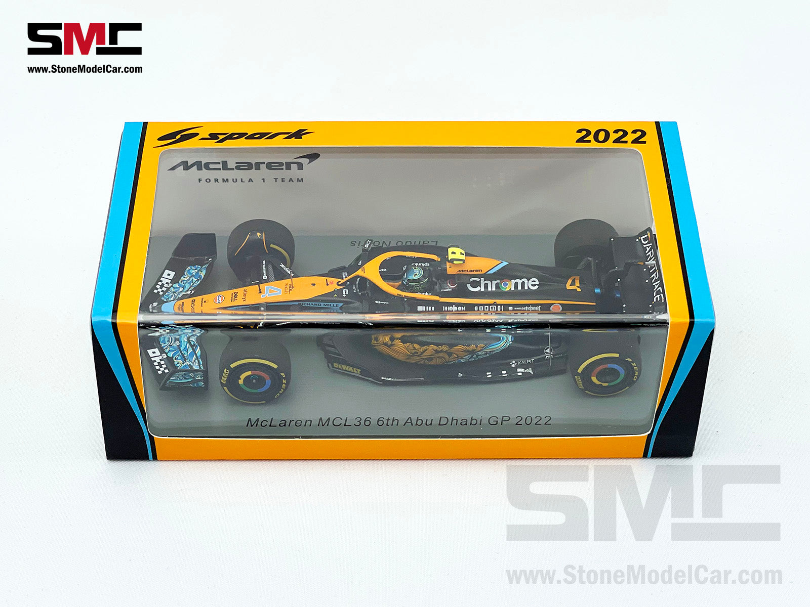 2022 Mclaren F1 MCL36 #4 Lando Norris Abu Dhabi GP 6th