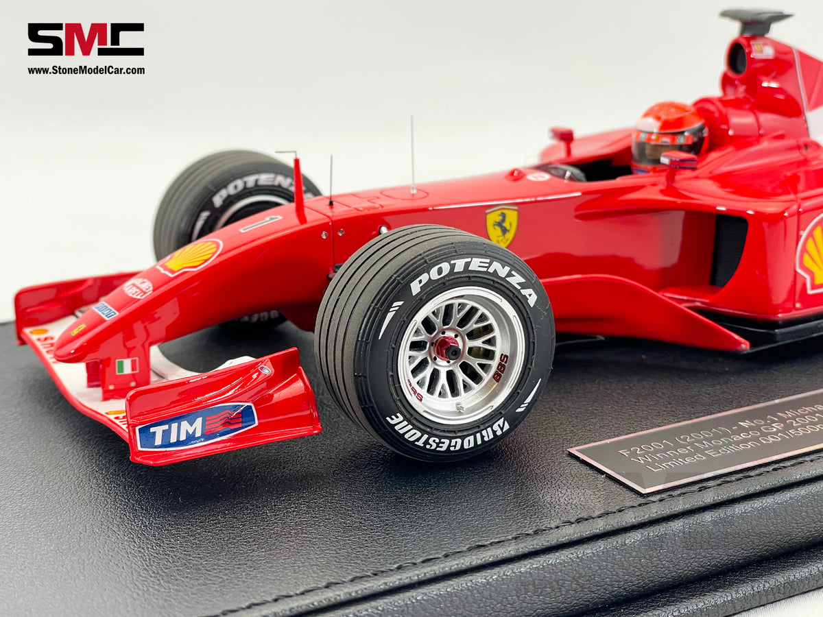 Ferrari F1 F2001 #1 Michael Schumacher Monaco GP Winner 2001 World Champion 1:18 GP REPLICAS with Driver + Decal