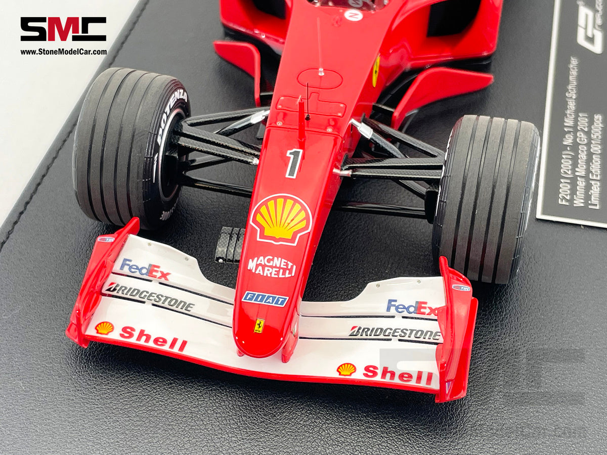 Ferrari F1 F2001 #1 Michael Schumacher Monaco GP Winner 2001 World Champion 1:18 GP REPLICAS with Driver + Decal