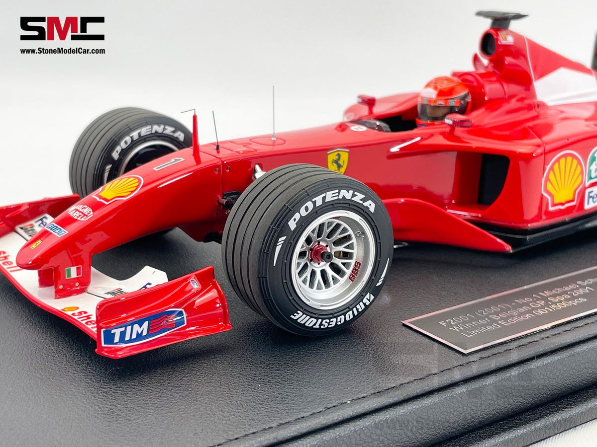 Ferrari F1 F2001 #1 Michael Schumacher Belgium GP Winner 2001 World Champion 1:18 GP REPLICAS with Driver + Decal
