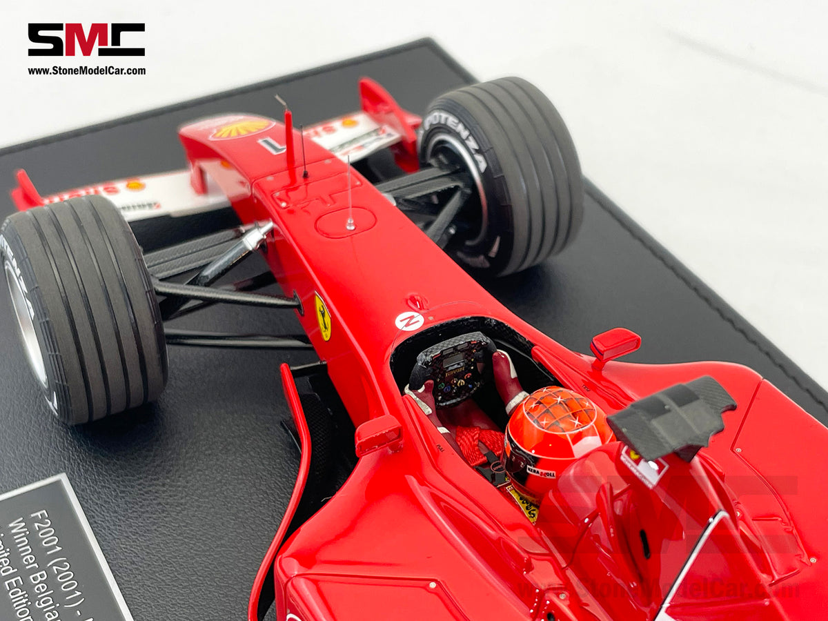 Ferrari F1 F2001 #1 Michael Schumacher Belgium GP Winner 2001 World Champion 1:18 GP REPLICAS with Driver + Decal